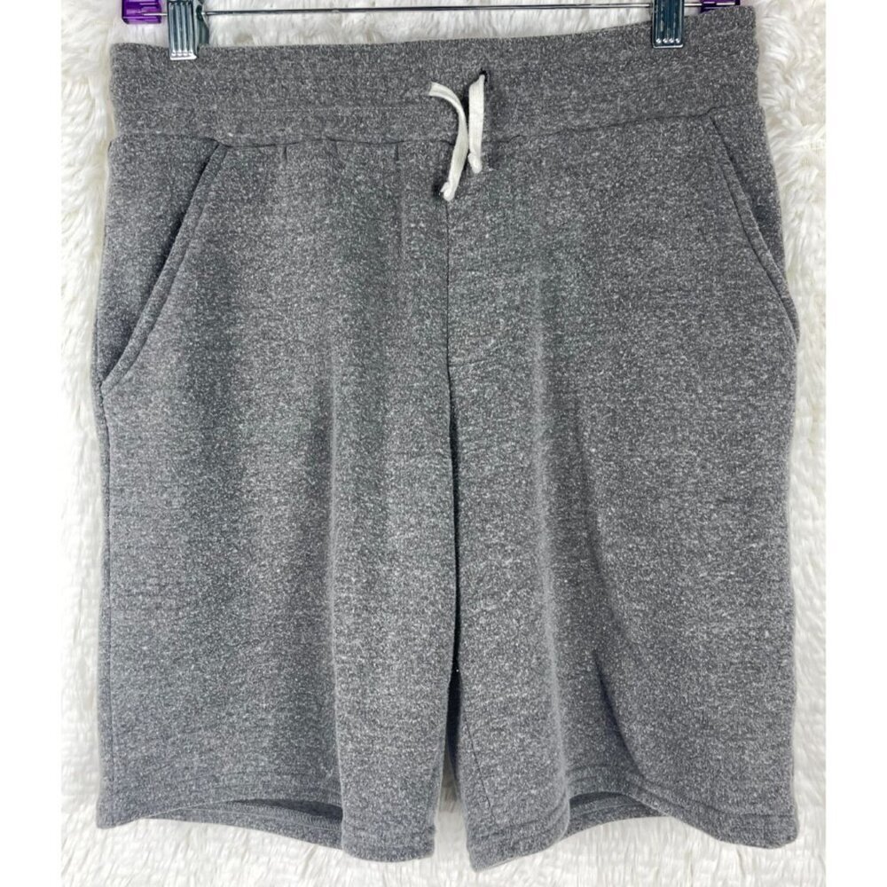 Threads & Thoughts Boys 16 Shorts Gray Drawstring Front Pockets Sweatpant Shorts - Picture 3 of 5